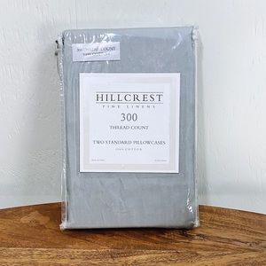 (2) Hillcrest Fine Linens Cotton Pillowcases